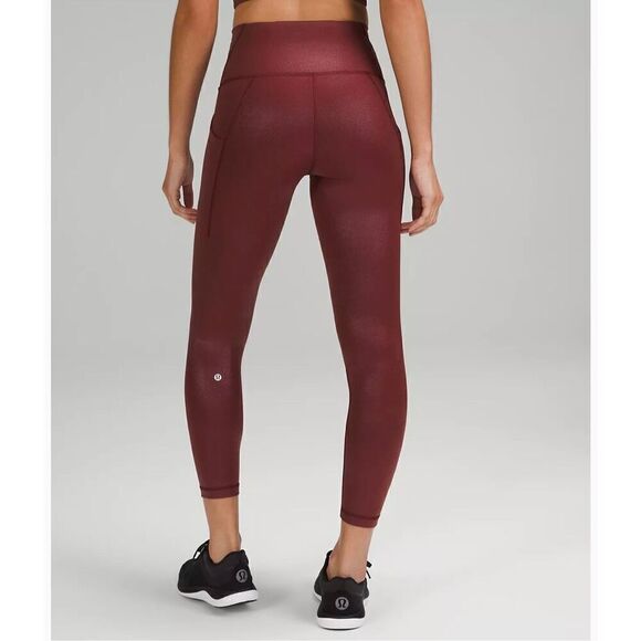 Lululemon Wunder Train High-Rise Tight with Pockets 25" Foil - Picture 2 of 8